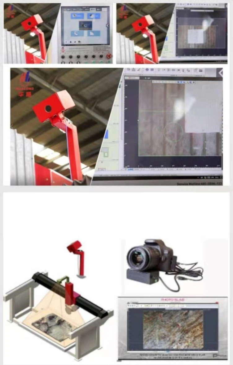 5 Axis Italian CNC Marble Granite Cutter with High Efficiency for Countertop Vanity Cutting and Profiling Hualong Stone Machinery Hknc-650