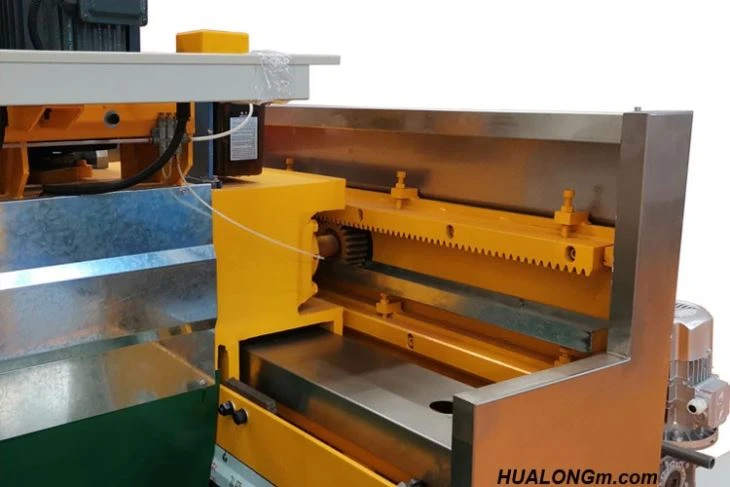 Shoulder of granite line polisher