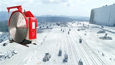 Macchina per l'estrazione della pietra